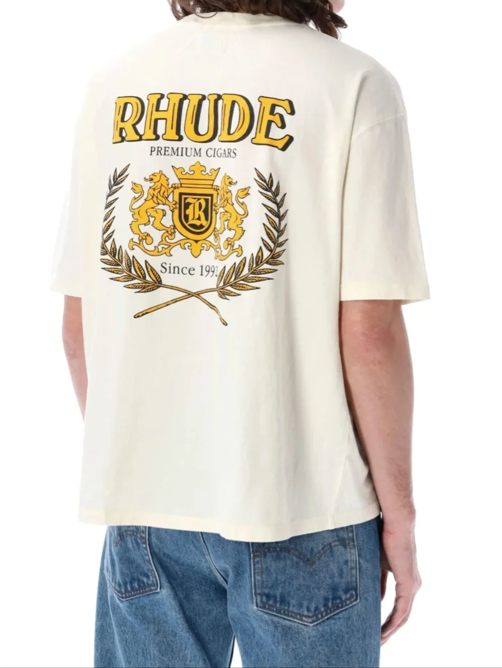 Rhude premium Cresta Cigar Cream Men's Tee Size Large - Picture 2 of 11